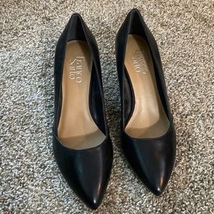 Franco Sarto Size 7 Black Womens Wedge
